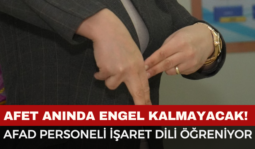 Afyon AFAD Engelli Vatandaşlar İçin "İşaret Dili" Eğitimi Başlattı