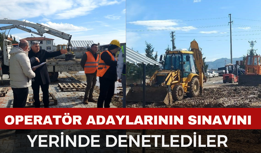 Afyonkarahisar’da İş Makineleri Sınavına Sıkı Denetim