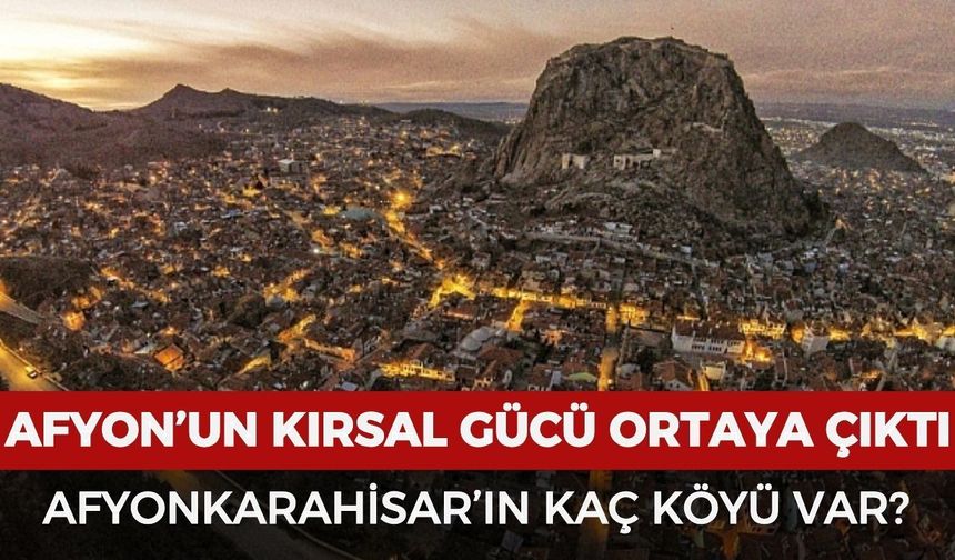 Afyonkarahisar'ın kaç köyü var?