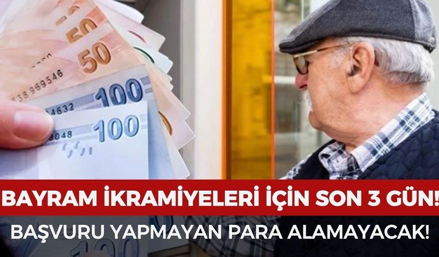 Emekli ikramiyeleri için son 3 gün! Başvuru yapmayan para alamayacak