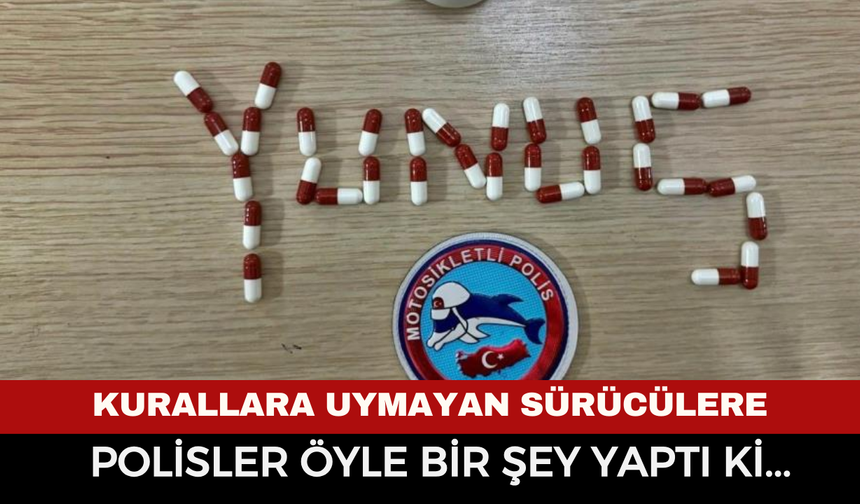 Afyonkarahisar’da kurallara uymayan sürücülere polisler bakın ne yaptı