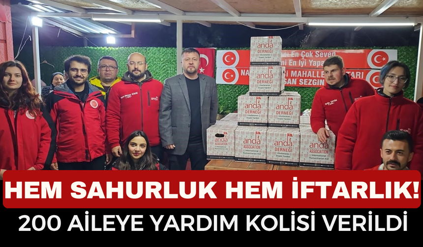 ANDA Derneği’nden Afyonkarahisar’da Ramazan Seferberliği: 200 Aileye "Sahurluk ve İftarlık" Desteği