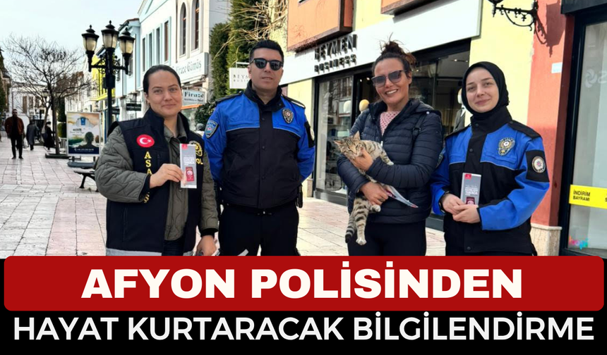 Afyon’da Emniyetten Kadınlara Hayat Kurtaran Bilgilendirme