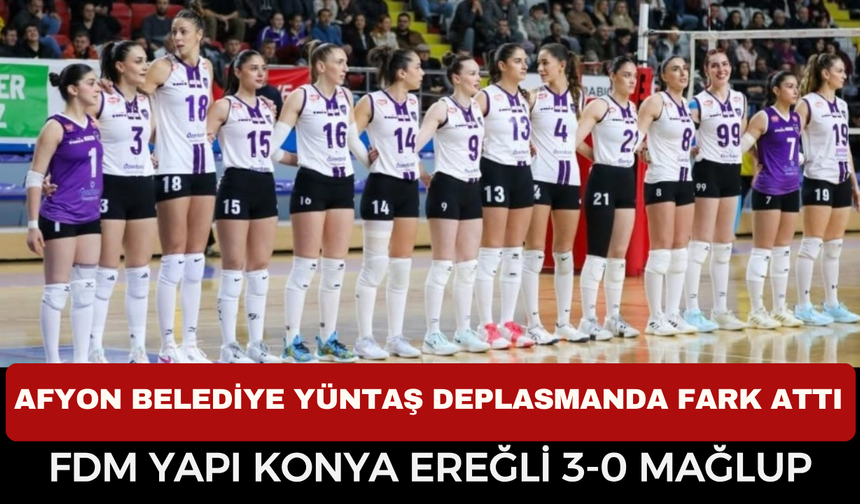 Afyon Belediye Yüntaş Deplasmanda Fark Attı