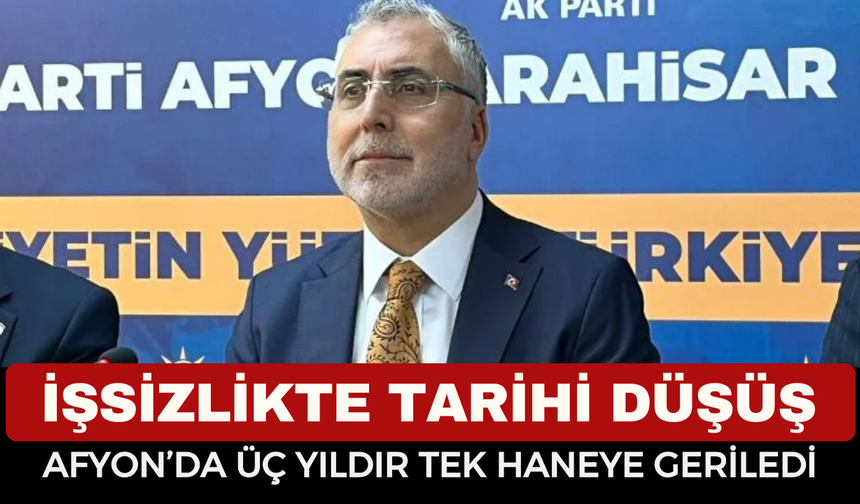 Bakan Işıkhan O verileri Afyon’dan Açıkladı