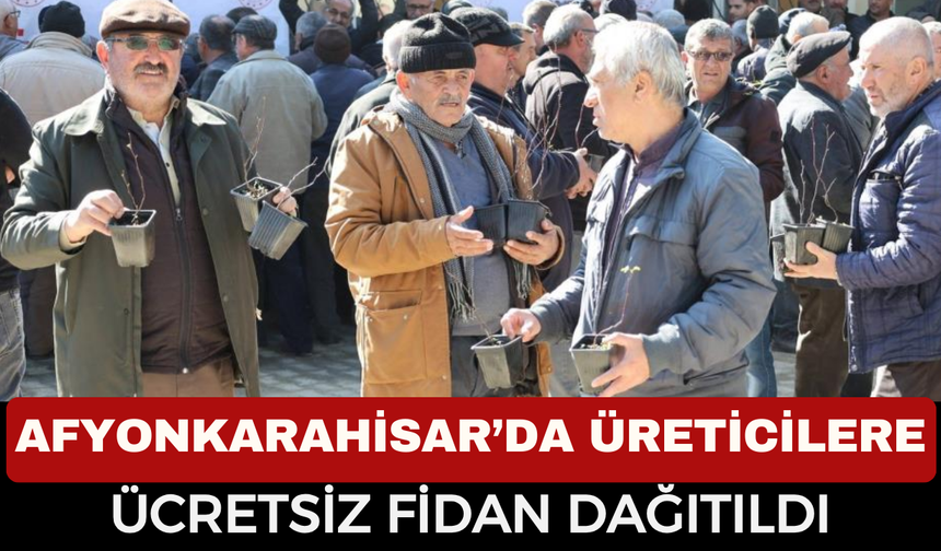 Afyonkarahisar’da Üreticilere Ücretsiz Kuşburnu Fidanı Dağıtıldı