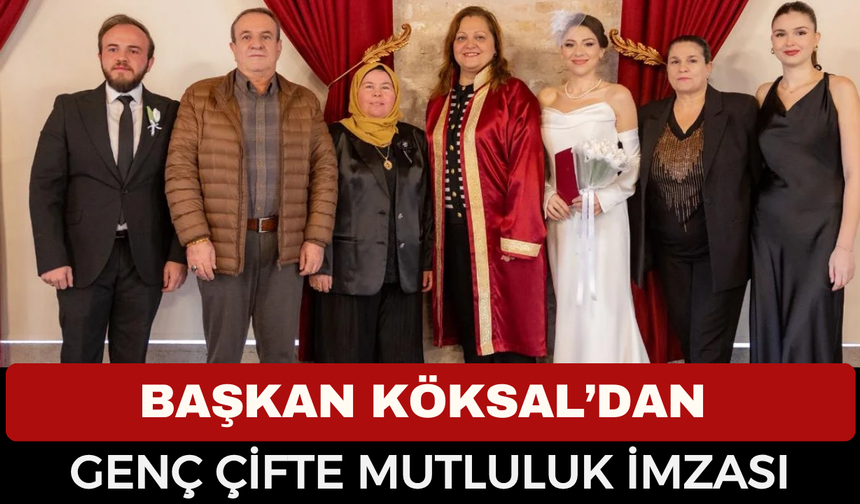 Başkan Köksal Genç Çiftin Nikahını Kıydı