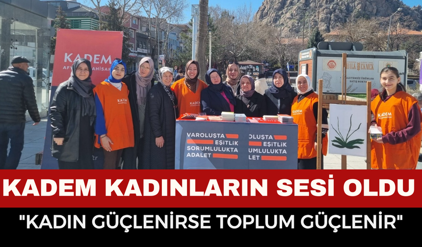 KADEM’den Zafer Meydanı’nda 8 Mart Çıkışı: "Kadın Güçlenirse Toplum Güçlenir"