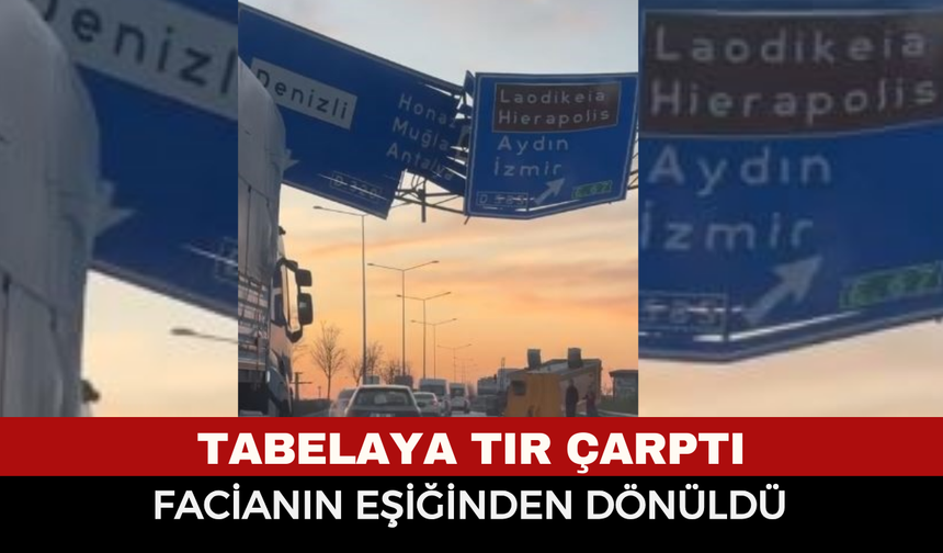 Facianın eşiğinden dönüldü: Yola savrulan dorse araçlara çarpmadı