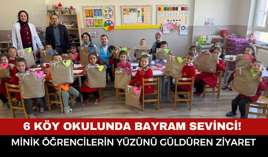 Afyon'da 6 Köy Okulunda Bayram Sevinci!