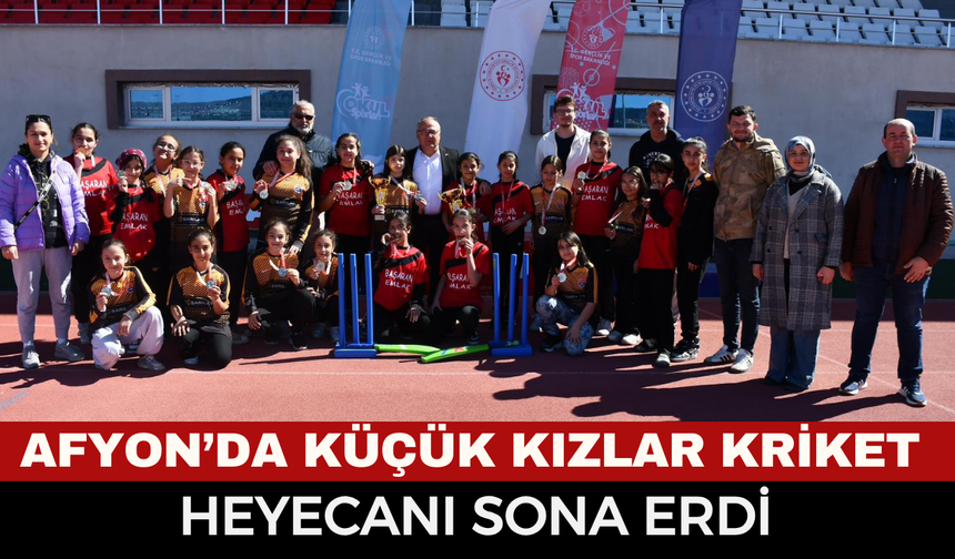 Afyonkarahisar’da Küçük Kızlar Kriket Heyecanı Sona Erdi