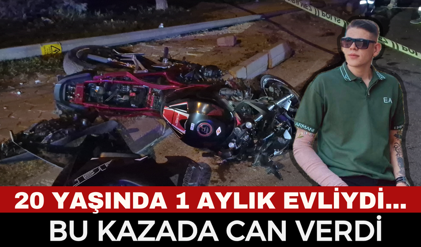 20 Yaşındaki Emirhan Kızıltaş'ın Mutluluğu Yarım Kaldı: Bir Aylık Evliydi... Eskişehir'de Motosiklet Kazası Can Aldı