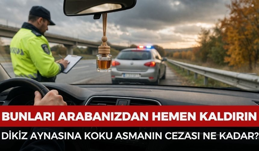 Dikiz aynasına koku asmak yasak mı, cezası ne kadar?