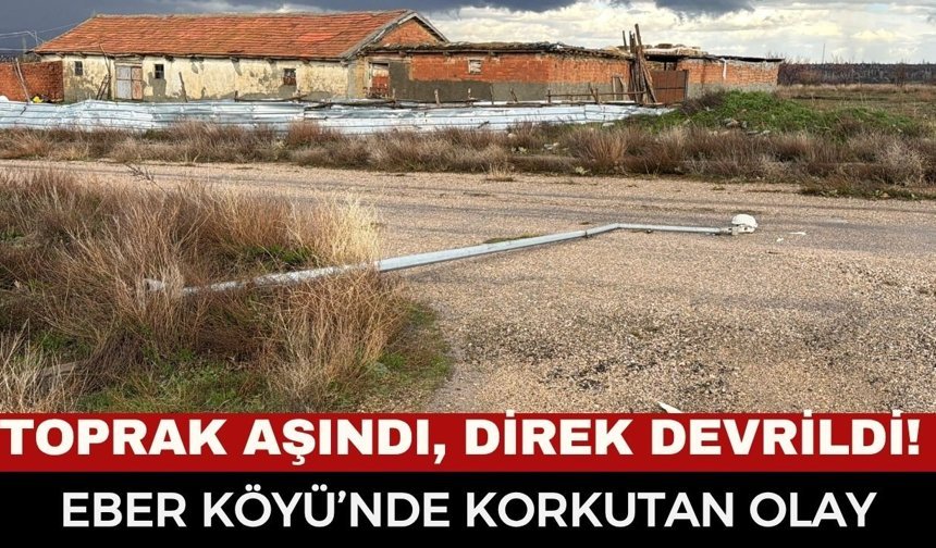 Afyon’da Sağanak ve Rüzgar Direk Devirdi: Faciadan Kıl Payı Dönüldü