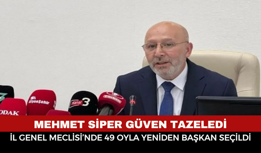 Mehmet Siper Güven Tazeledi: İl Genel Meclisi’nde 49 Oyla Yeniden Başkan Seçildi