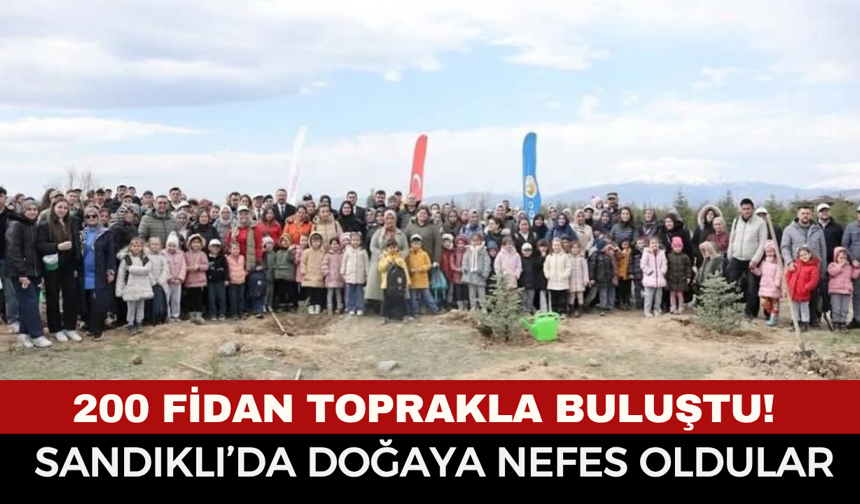 Sandıklı'da doğaya nefes oldular
