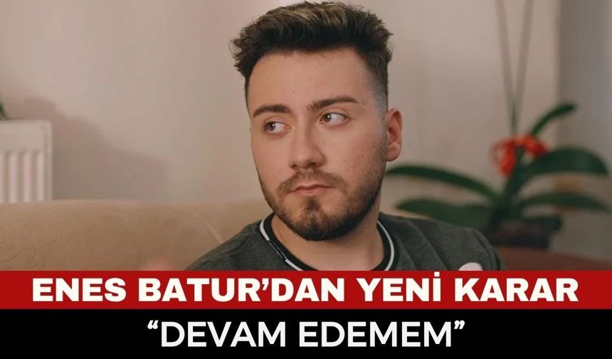 Enes Batur "Devam Edemem" Dedi, Videosunu İptal Etti