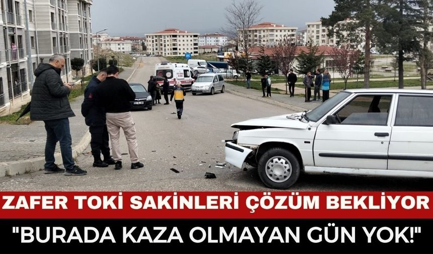 Afyonkarahisar Zafer TOKİ Sakinleri Kazalara Çözüm İstiyor