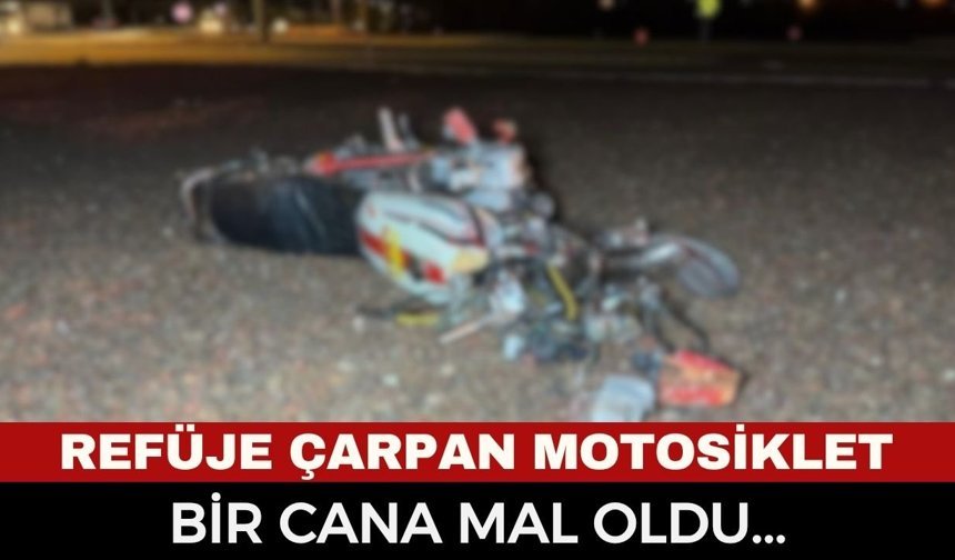 Afyonkarahisar’da Refüje Çarpan Motosiklet Can Aldı: 1 Ölü, 1 Yaralı