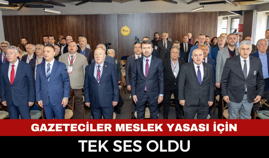 Gazeteciler Meslek Yasası İçin Tek Ses Oldu