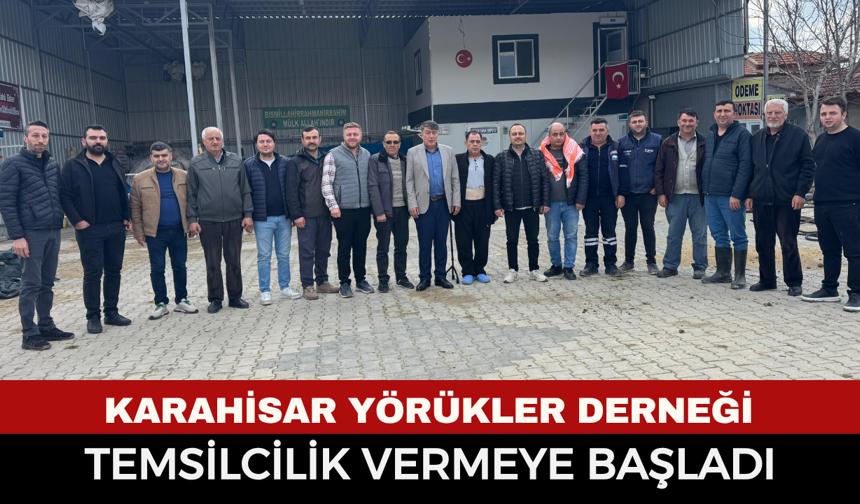 Karahisar Yörükler Derneği temsilcilik vermeye başladı