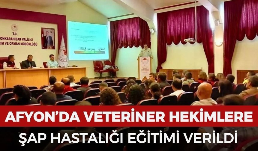 Afyon’da veteriner hekimlere şap hastalığına karşı eğitim verildi