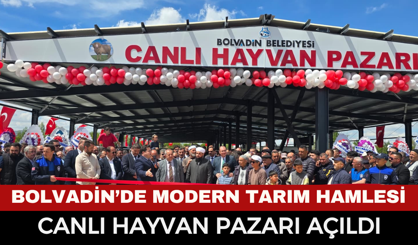 Bolvadin’de modern tarım hamlesi: Canlı Hayvan Pazarı dualarla hizmete açıldı!