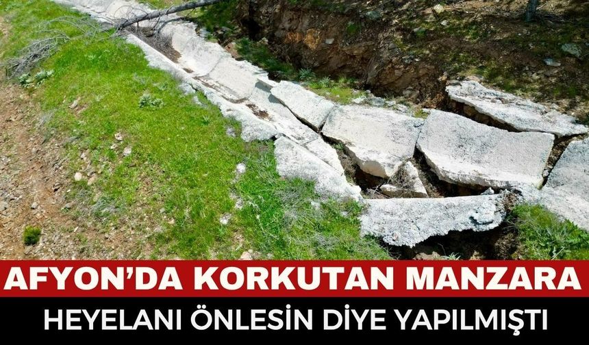 Heyelanı Önlesin Diye Yapılmıştı, Kendisi Tehlike Saçıyor: Bolvadin’deki Dev İstinat Duvarı Çatladı!