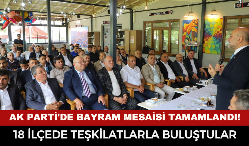 AK Parti Afyon'da bayram mesaisini tamamladı
