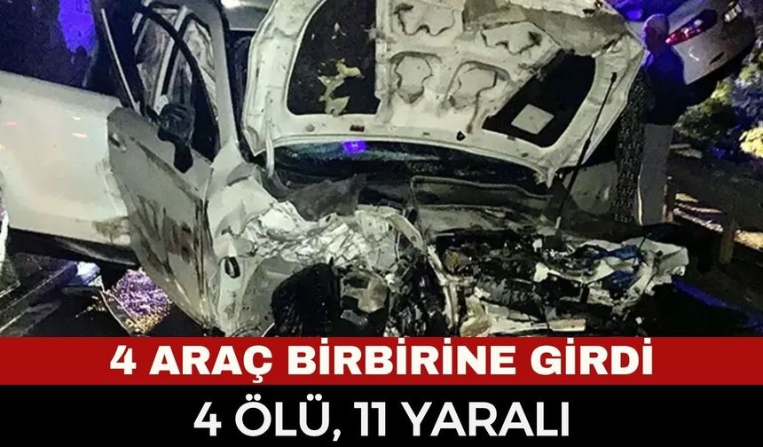 Burdur'da Katliam Gibi Zincirleme Kaza: 4 Ölü, 11 Yaralı! Isparta-Antalya Yolu Kilitlendi