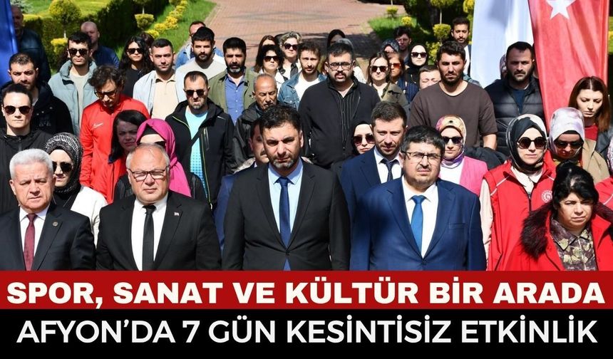 Afyonkarahisar’da Gençlik Haftası heyecanı: Spor, sanat ve kültür bir arada