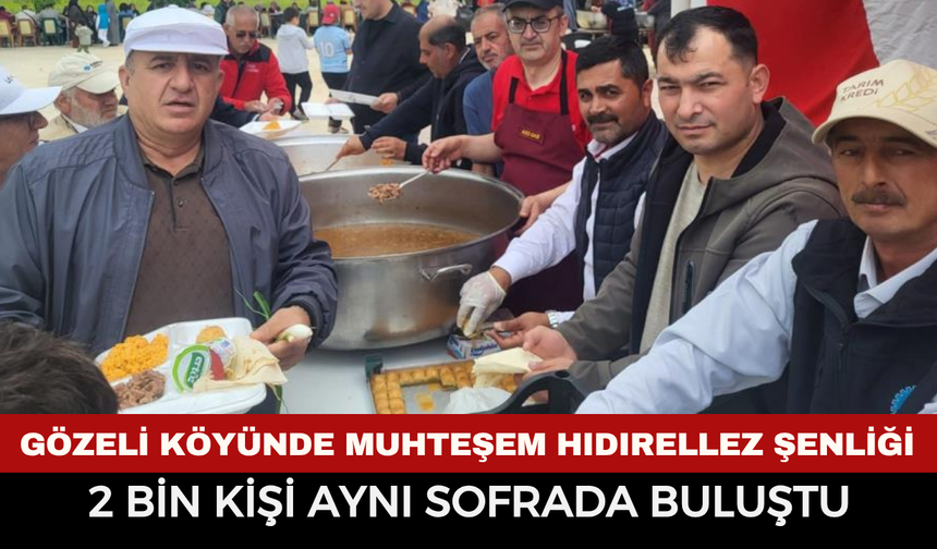Emirdağ Gözeli köyünde muhteşem Hıdırellez şenliği: 2 bin kişi aynı sofrada buluştu!