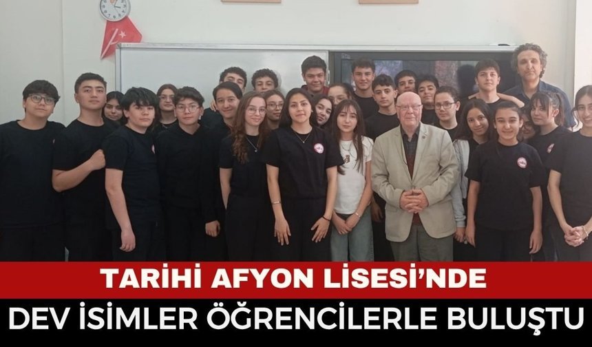 Tarihi Afyon Lisesi’nde Sanat Rüzgarı: Dev İsimler Öğrencilerle Buluştu