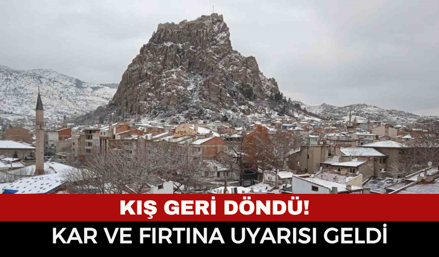 Afyonkarahisar’da Kış Geri Döndü! Dışarı Çıkacaklar Dikkat: Kar Ve Fırtına Uyarısı Geldi