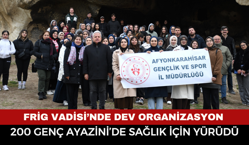 Frig Vadisi’nde Dev Organizasyon: 200 Genç Ayazini’de Sağlık İçin Yürüdü