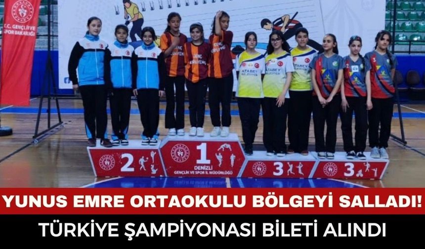 Yunus Emre Ortaokulu’ndan Büyük Başarı! Floor Curling’de Bölge İkinciliği Geldi