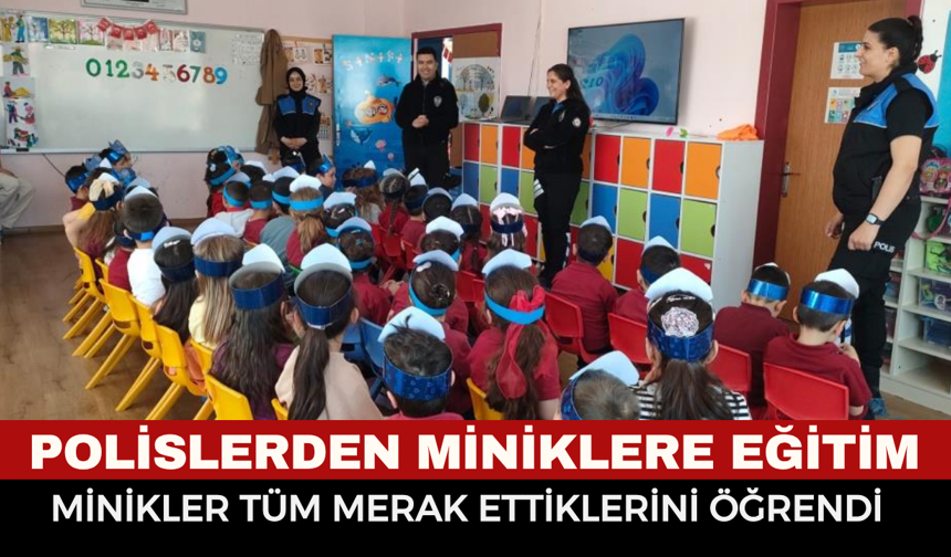 Afyonkarahisar’da polisten anaokulu öğrencilerine anlamlı eğitim