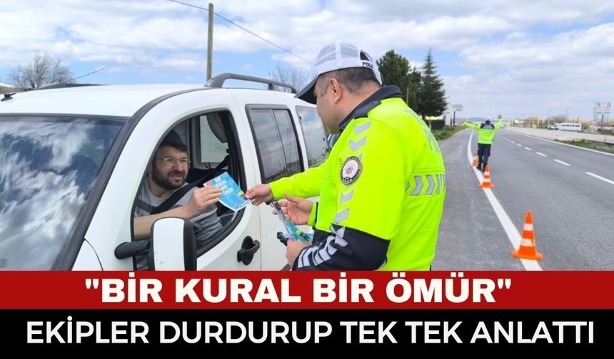 Trafikte Hayat Kurtaran Dokunuş: "Bir Kural Bir Ömür" İçin Düğmeye Basıldı!