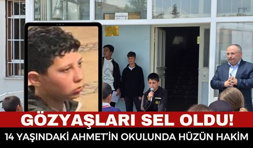 Trafik kazasında kaybedilen Ahmet Göçmen okulunda anıldı