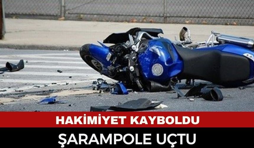 Afyonkarahisar’da Korkunç Kaza! Motosiklet Şarampole Uçtu