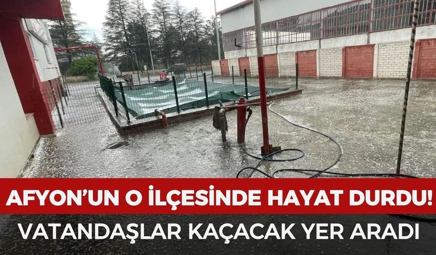 Afyon'un o ilçesinde hayat durdu! Vatandaşlar kaçacak yer aradı