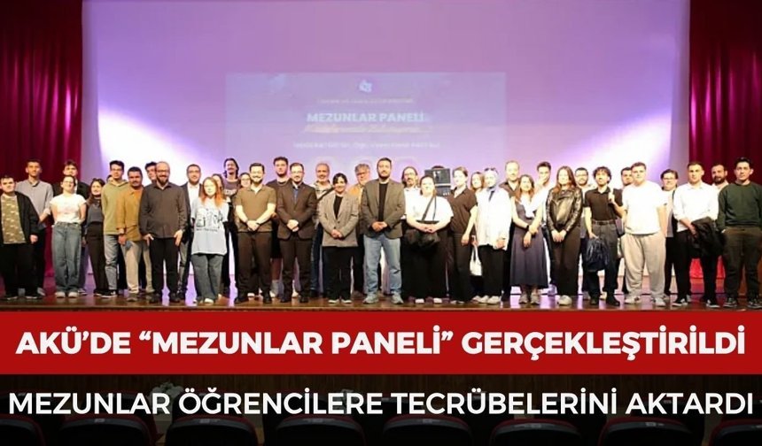 AKÜ Sinema ve Televizyon Bölümü mezunları öğrencilerle buluştu