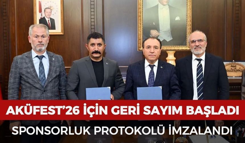 AKÜFEST’26 için sponsorluk protokolü imzalandı