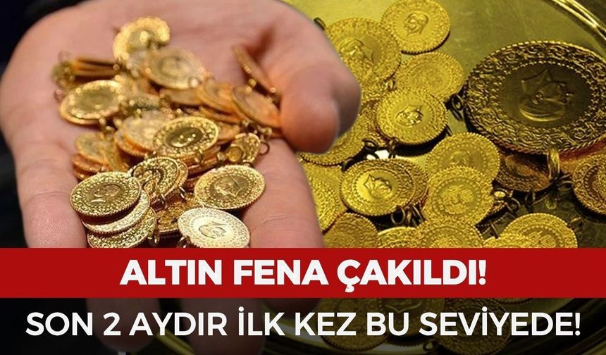 Altın yatırımcısına kötü haber: Son 2 aydır ilk kez bu seviyede!