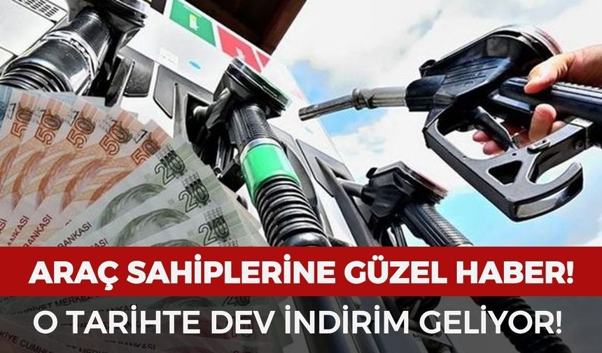 Araç sahiplerine müjde: O tarihte benzine dev indirim geliyor!