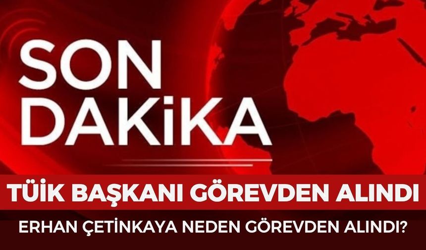 TÜİK’te görev değişimi: Erhan Çetinkaya görevden alındı