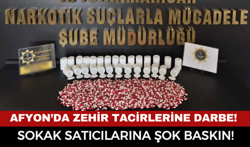 Afyonkarahisar’da Büyük Operasyon: Uyuşturucuya Geçit Yok