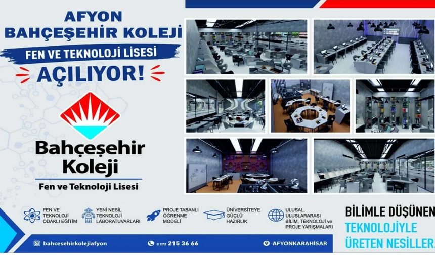 Afyon Bahçeşehir Koleji Fen ve Teknoloji Lisesi Açılıyor