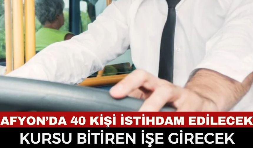 Afyonkarahisar Belediyesi'nden Dev İstihdam Müjdesi: Kursu Bitiren 40 Şoför Doğrudan İşe Alınacak!