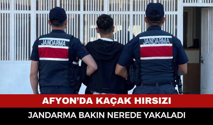 Afyonkarahisar’da 11 yıl 4 ay hapis cezası bulunan hırsızlık zanlısı yakalandı